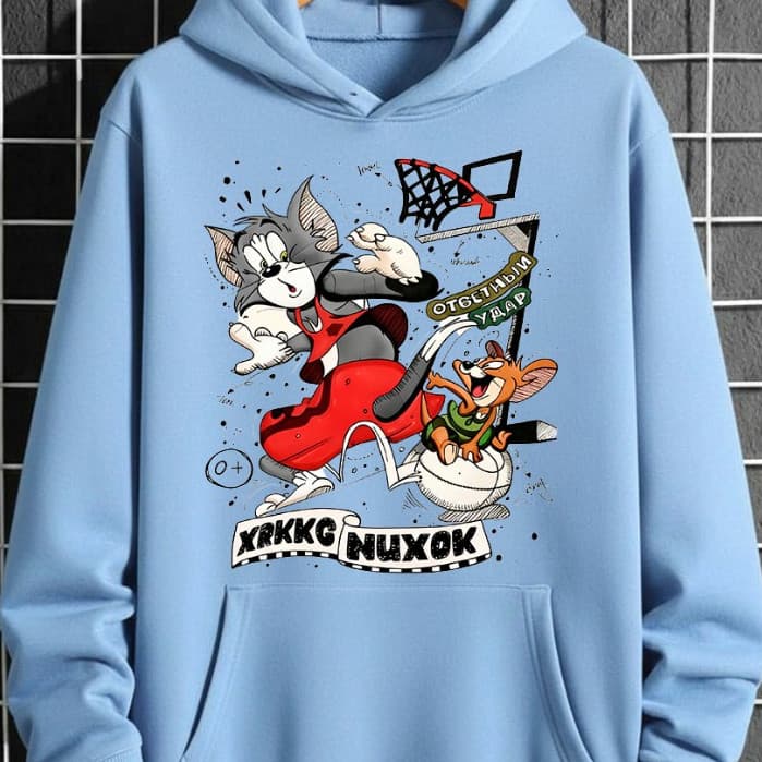 Moletom Canguru Masculino & Feminino Blusa Desenho Tom E Amigo Blusa De Frio