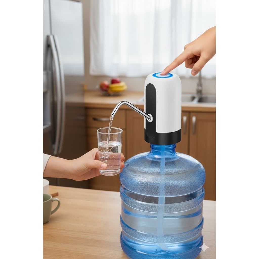 Bomba Eletrica Recarregavel Dispensa Agua Galao Automatica Portatil