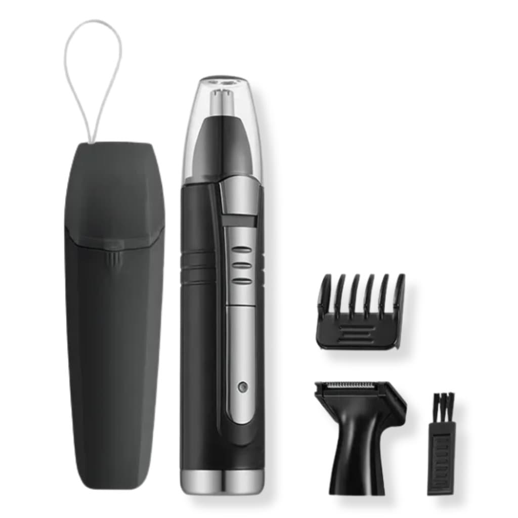 Kit Aparador de Pelos Barba Barbeador 2 em 1 com estojo Kemei