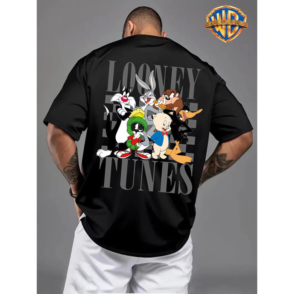 Camiseta Unissex Estampa Looney Tunes, camiseta casual de verão, Alta Qualidade, Promoção Envio Rápido