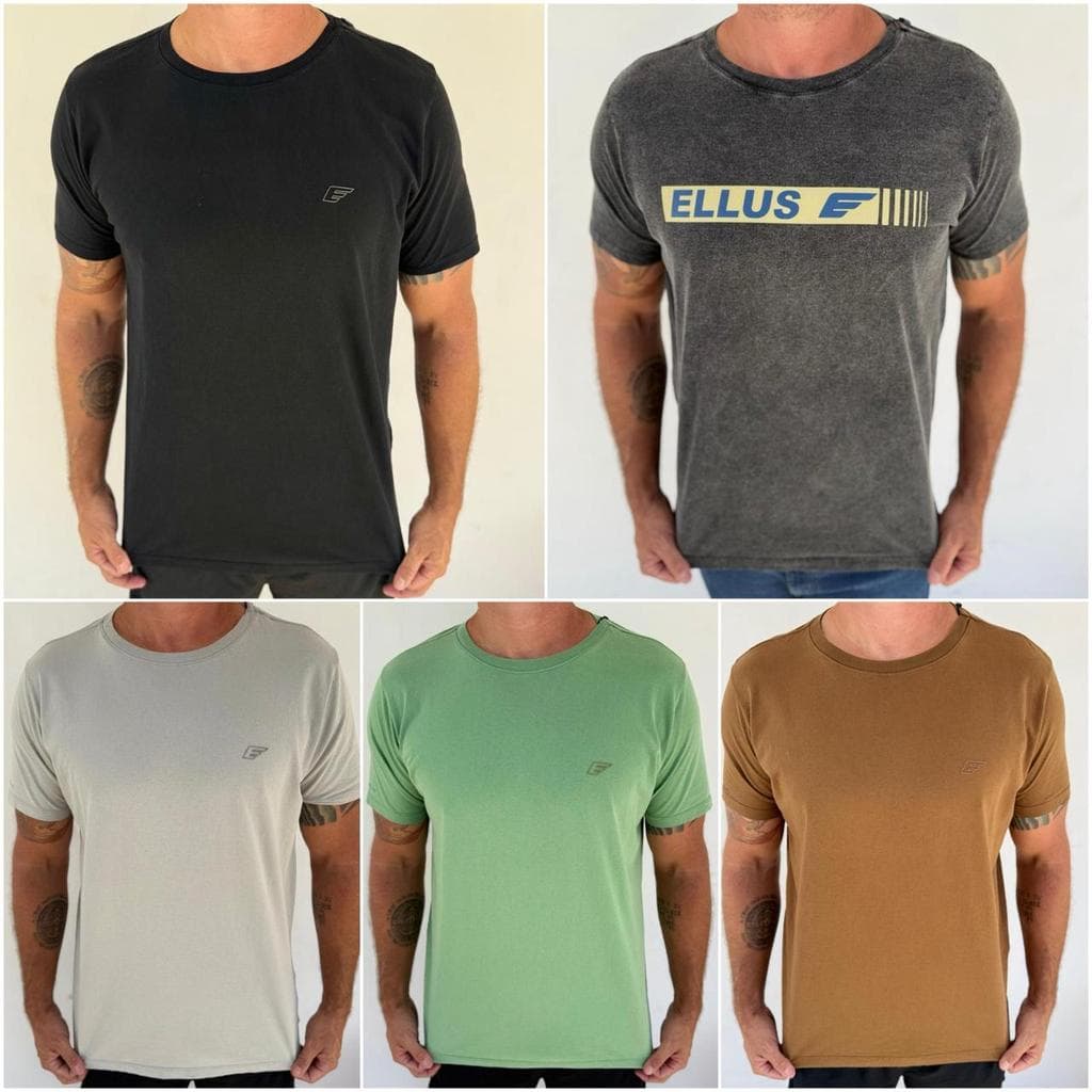 Camiseta Casual Masculina Algodão 30.1
