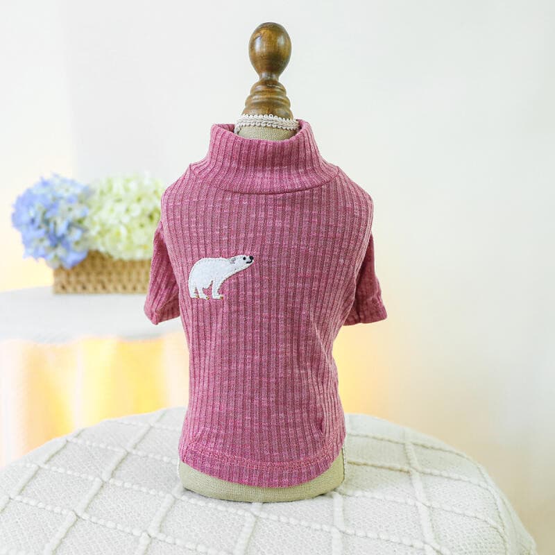 Vestuário Para Animais De Estimação Cão Primavera E Outono Rosa Roxo Verde Oliva Pulôver Roupas Casa Pijamas Cães Pequen