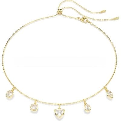 Moda colar Ariana série cristal colar pulseira anel orelha parafuso prisioneiro conjunto All-Match clavícula corrente jó
