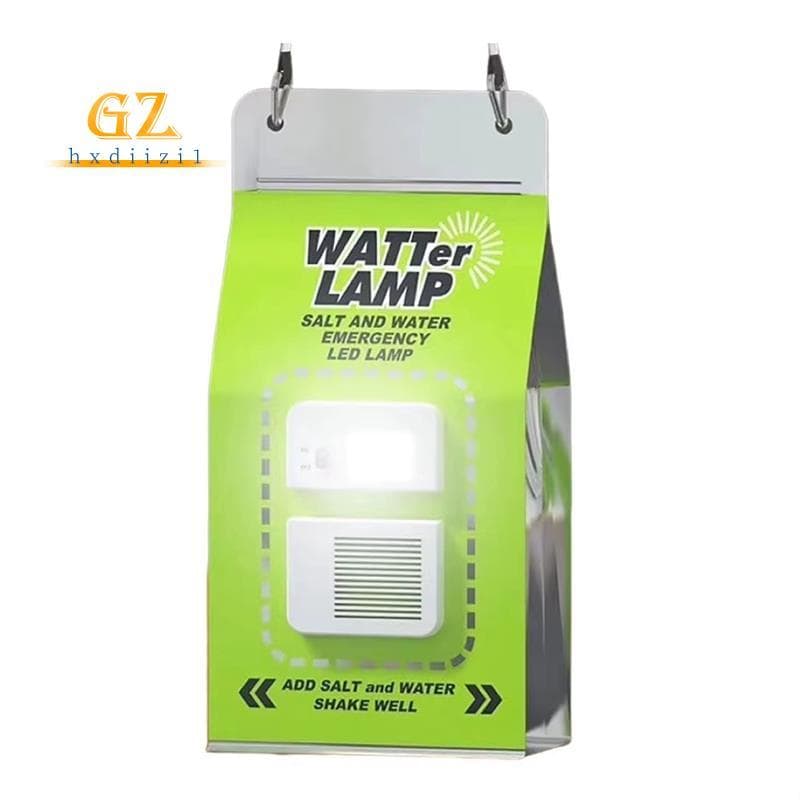 [gzhxdiizi1] Lâmpada LED De Emergência De Água Salgada Portátil De Acampamento Luz À Prova D'água Para Ao Ar Livre