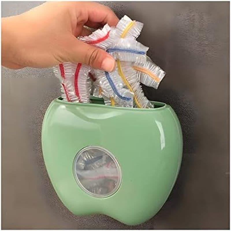 Caixa De Armazenamento De Envoltório De Plástico , Saco De Manutenção Fresco Organizador De Cozinha Montado Na Parede De