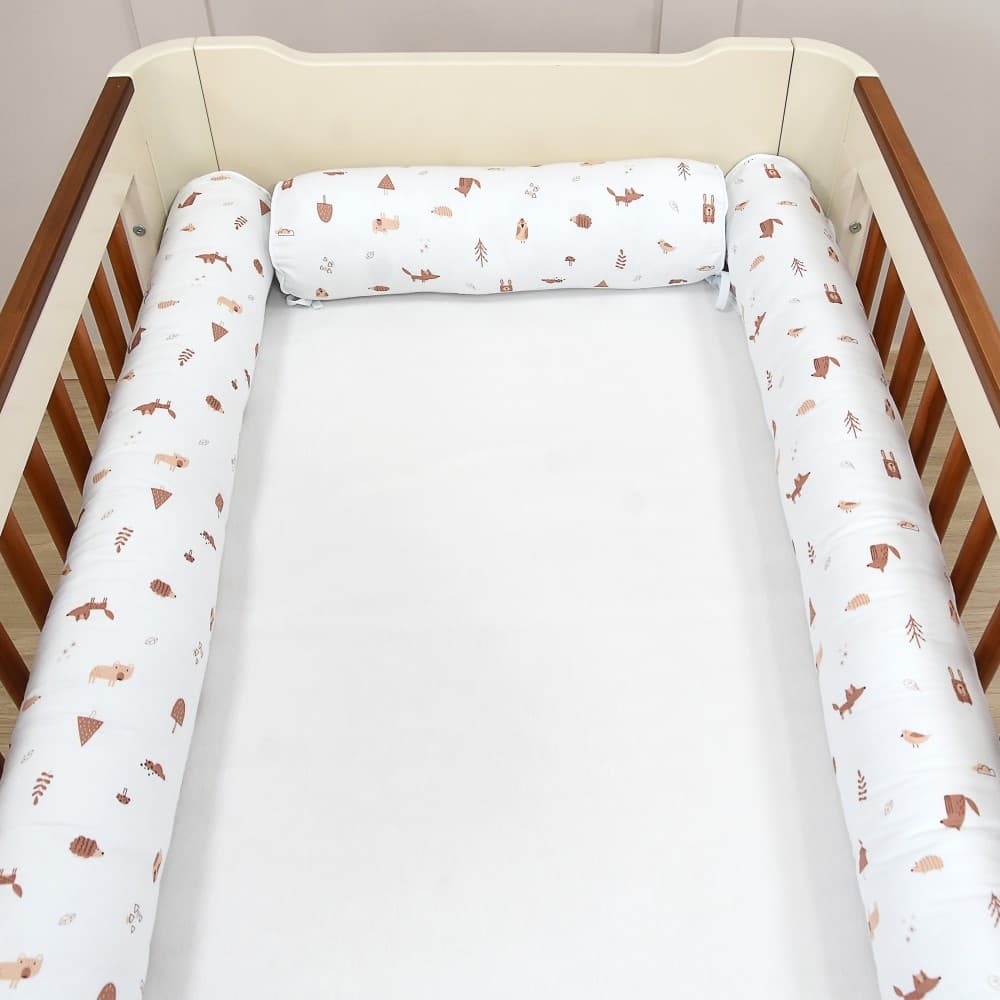 Kit Berço Rolinho 04 peças Americano Forest Baby Branco
