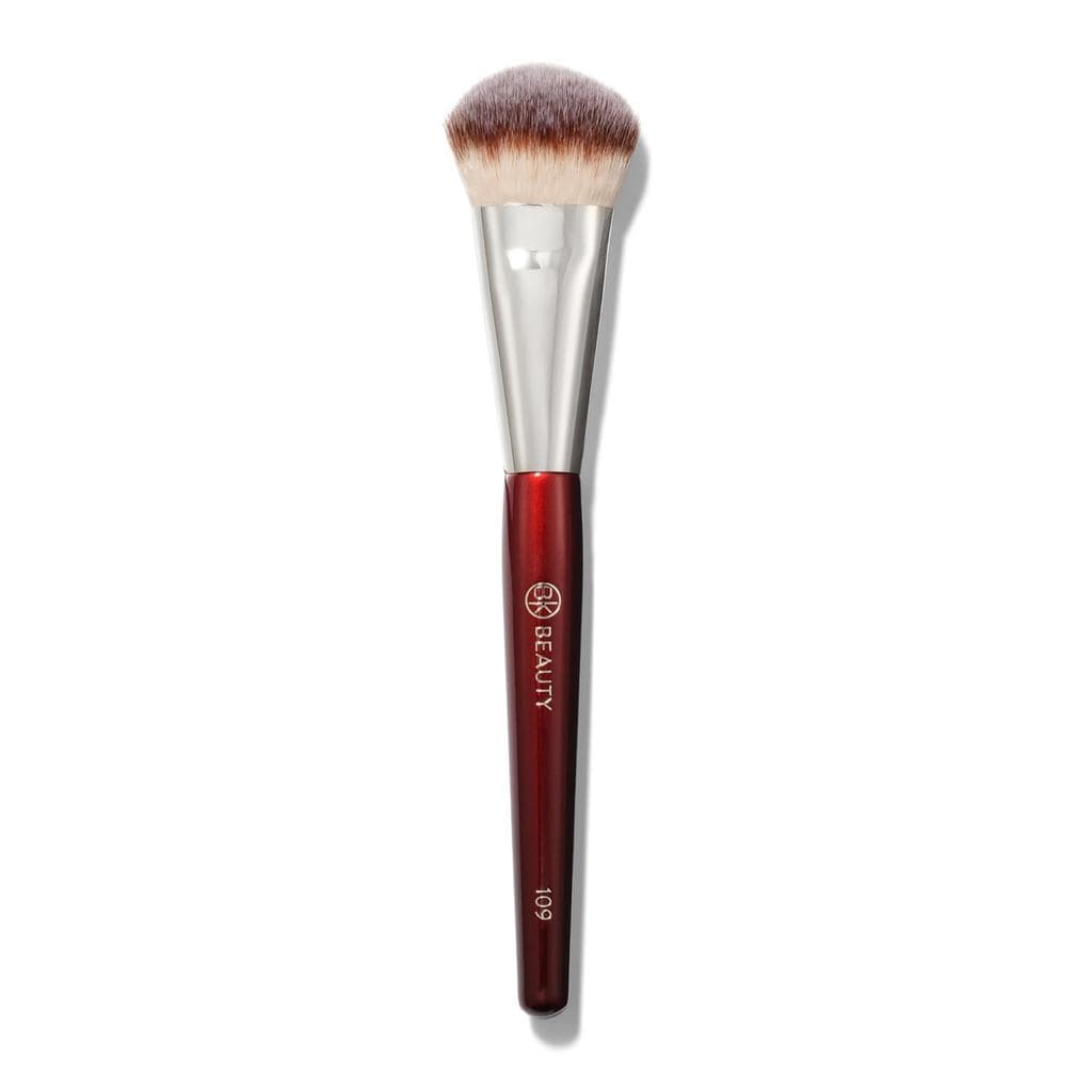Pincéis de Maquiagem BK BEAUTY - 109 MINI CONTOURED FOUNDATION - Pincel para Rosto para Maquiagens Líquidas ou em