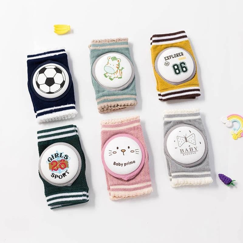 Joelheiras Para Bebês Meninas Meninos Aquecedor De Pernas Segurança Acessórios Infantis Rastejando Slips Joelheira Infan