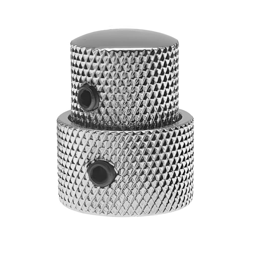 Knob Duplo Concêntrico Cromado Para Contra Baixo Para Luthier