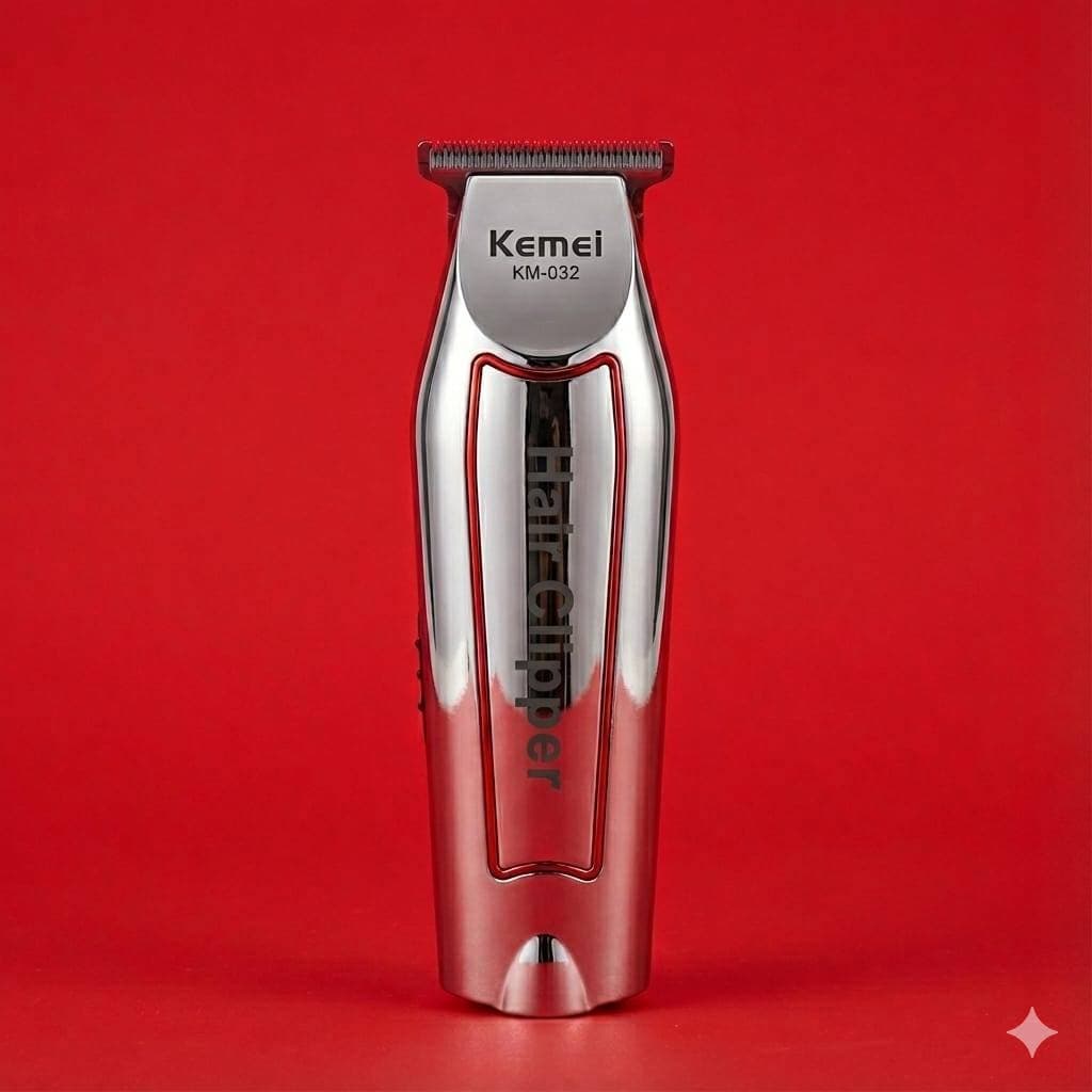 Máquina Cortar Kemei Acabamento Profissional Sem Fio KM-032