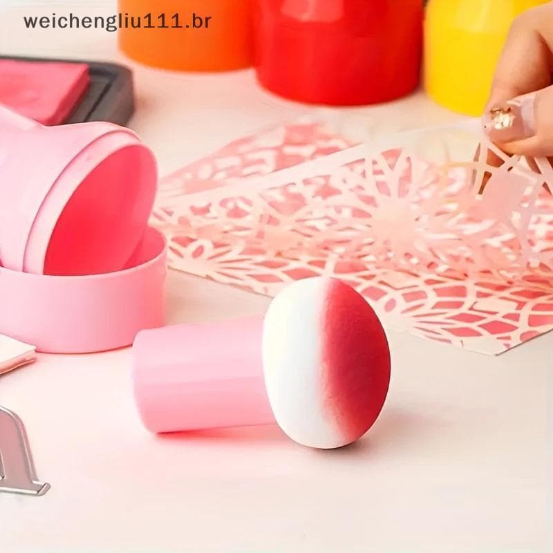 # weicheng 6 Peças Conjunto De Pincéis De Estêncil Colorido Com Alças Aplicador De Tinta Para Scrapbooking , Fabricação
