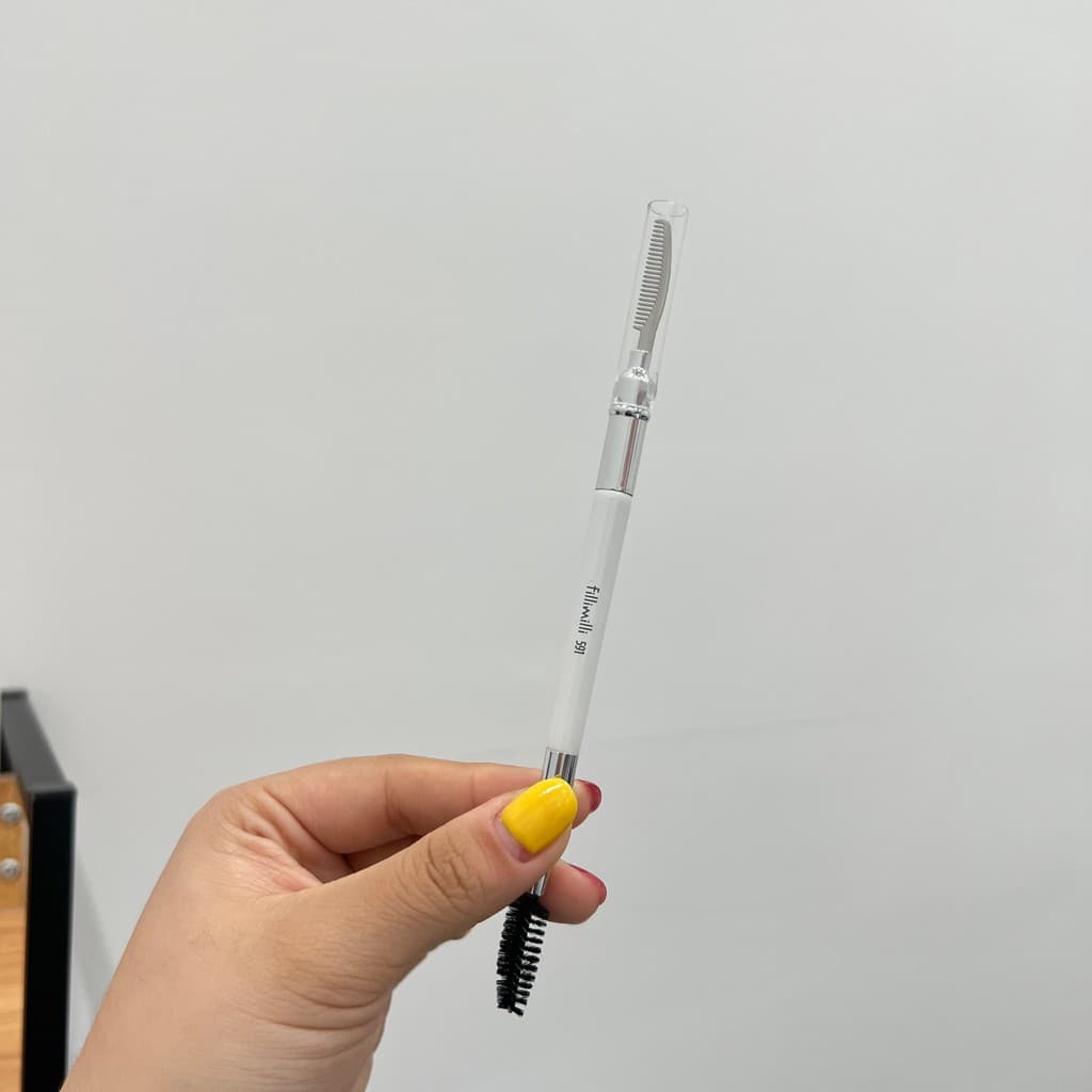 Coreia da Coreia!FILLI591 Pente de cílios de duas cabeças Escova de detalhes multifuncional Escova de sobrancelha Pente