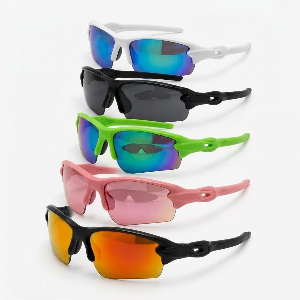 Óculos de Sol Esportivo UV400 Unissex Lente Espelhada Modelo Ciclismo Corrida Academia Estilo Premium