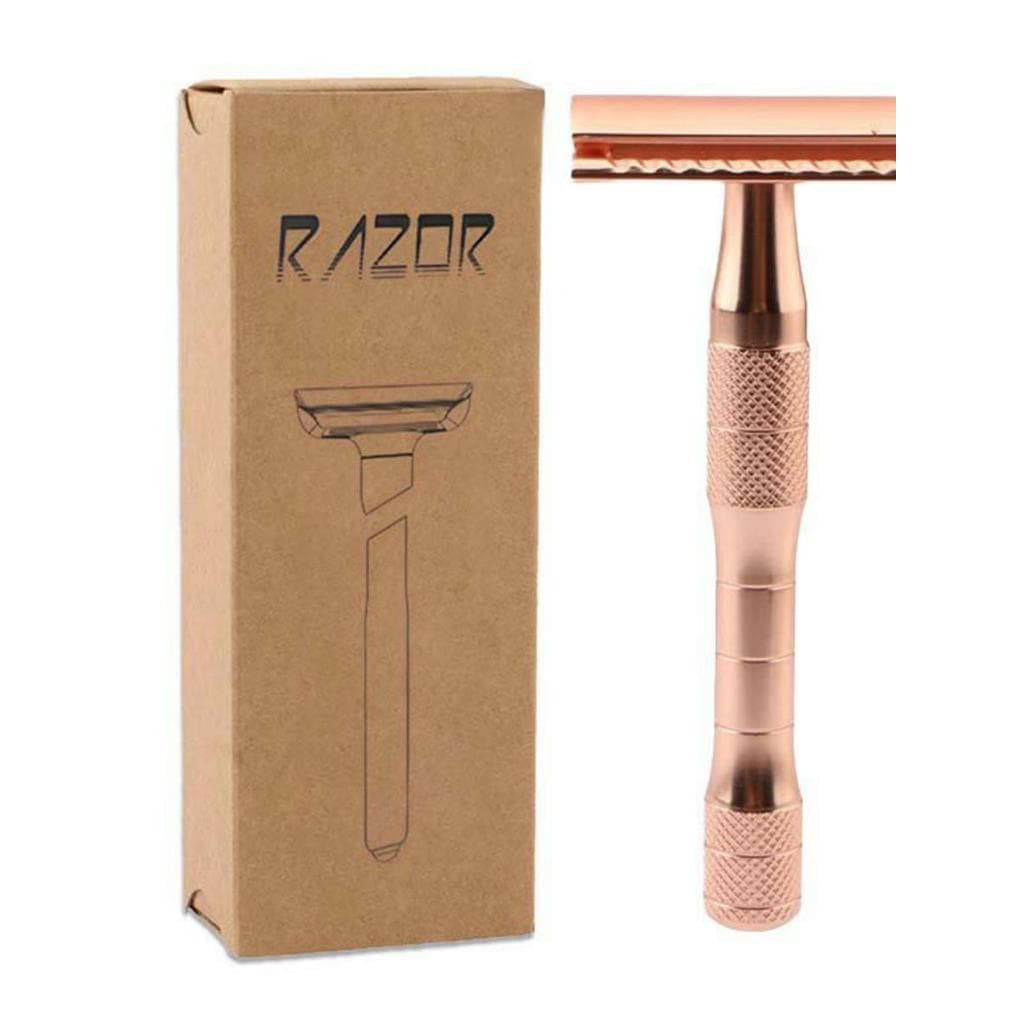 Navalha Manual retro faca de barba aço inoxidável dupla face lâmina navalha na moda retro