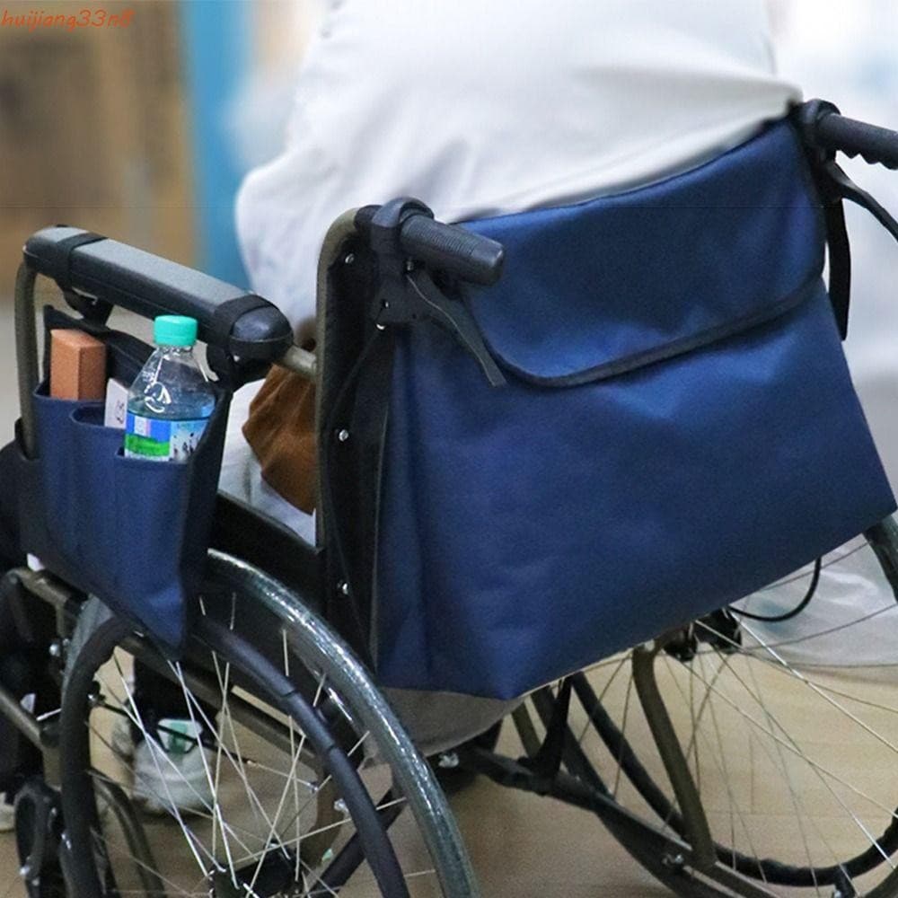 Bolsa Suspensa Para Cadeira De Rodas HUIJIANG , Portátil De Armazenamento De Apoio De Braço De Grande Capacidade , Dobrá