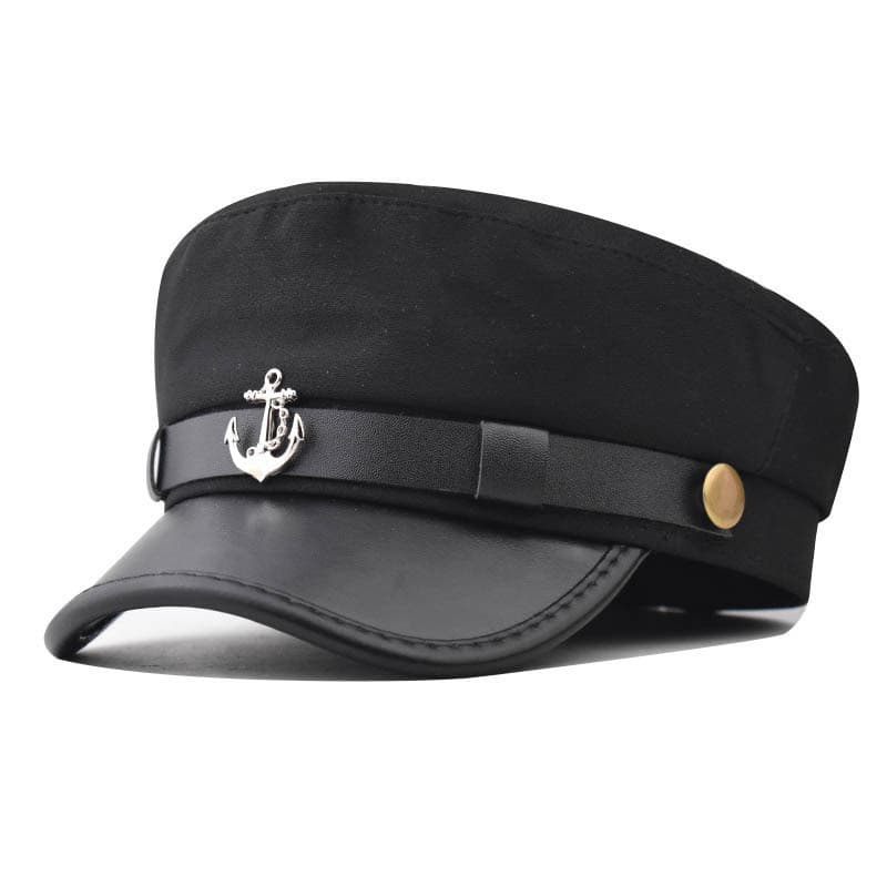 Anchor Cap Boina Feminina Estilo Britânico, Bonita, Moderna, Versátil, Fina para Primavera e Outono/Inverno, Distintiva,