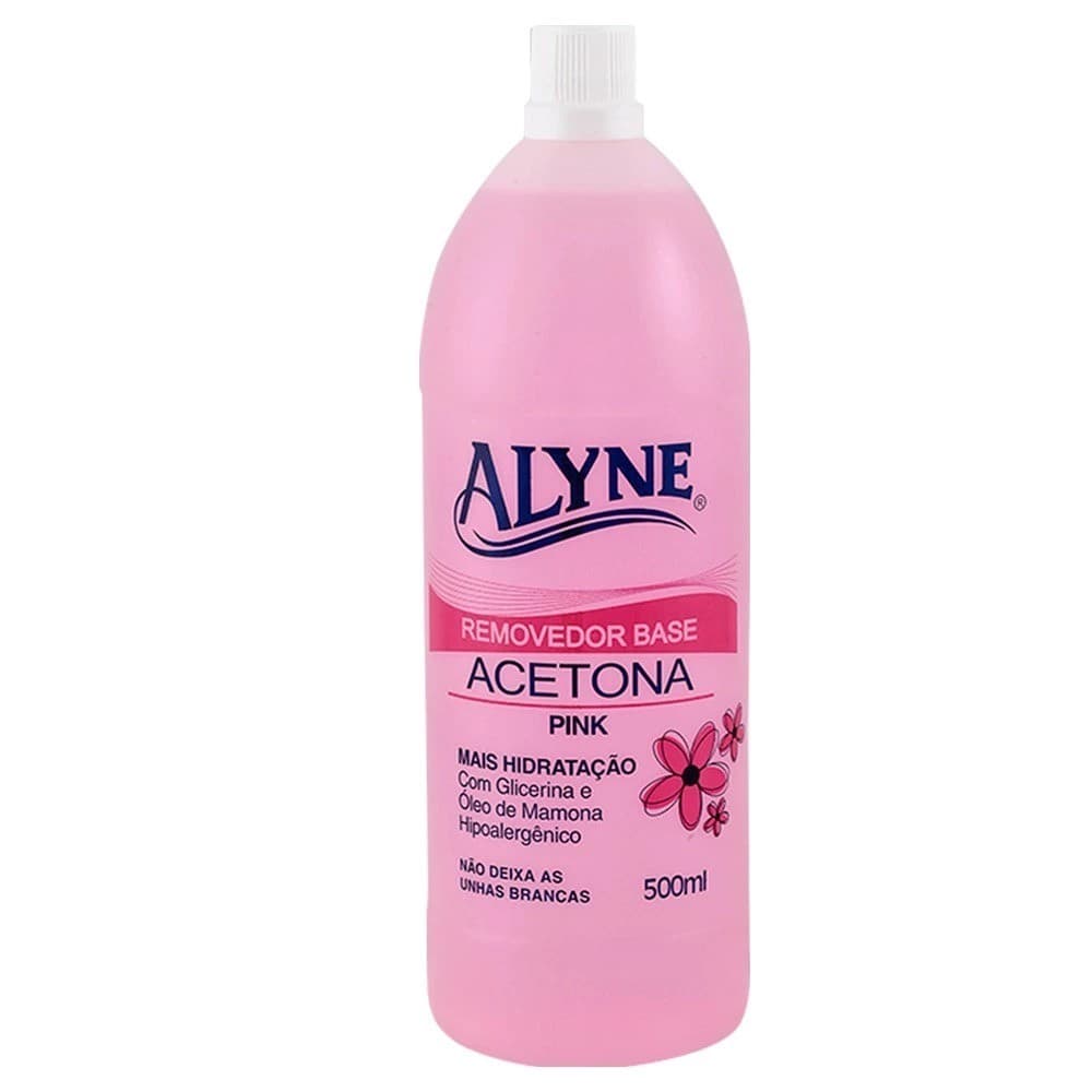 Acetona Alyne Pink Removedor De Esmalte Tradicional 500ml