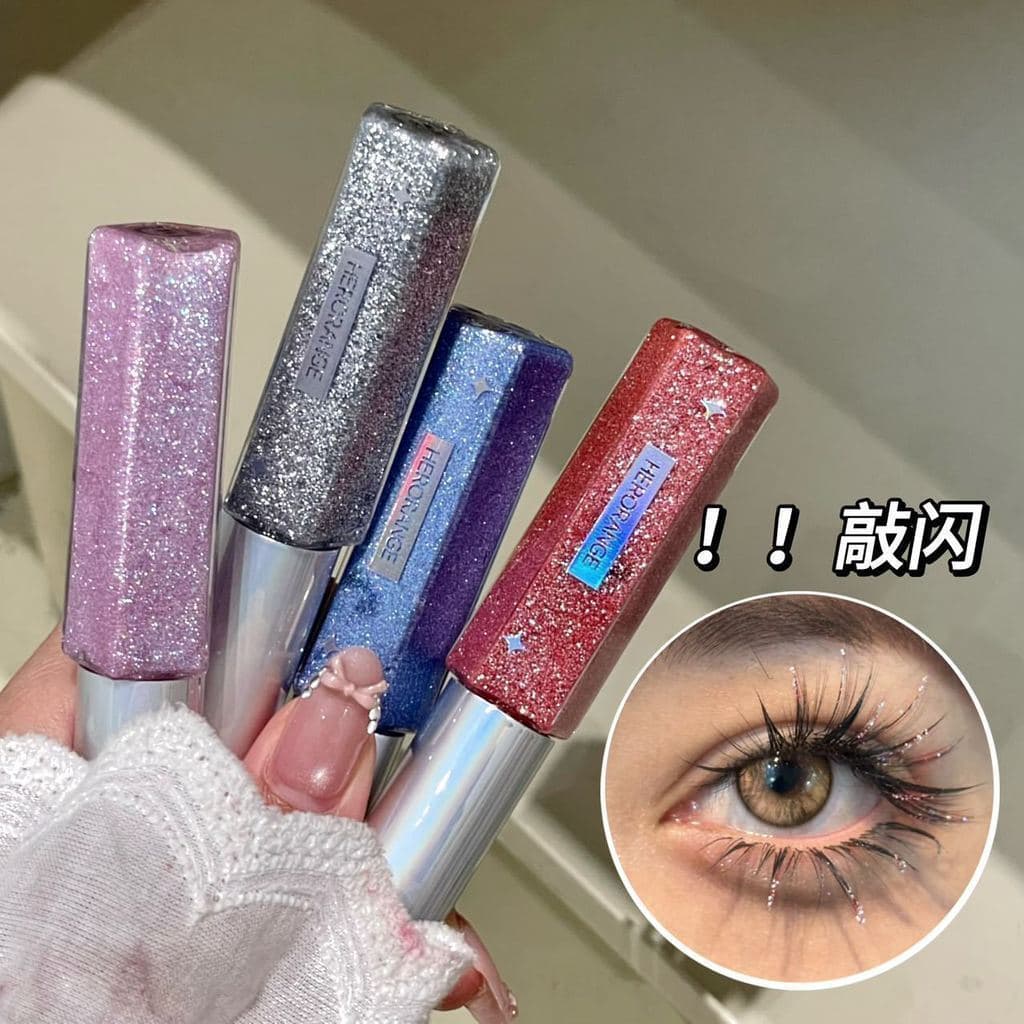 Chasing Light Diamond Mascara Cor Diamante À Prova D 'Água Não Mancha Longo Grosso Curling Mascara