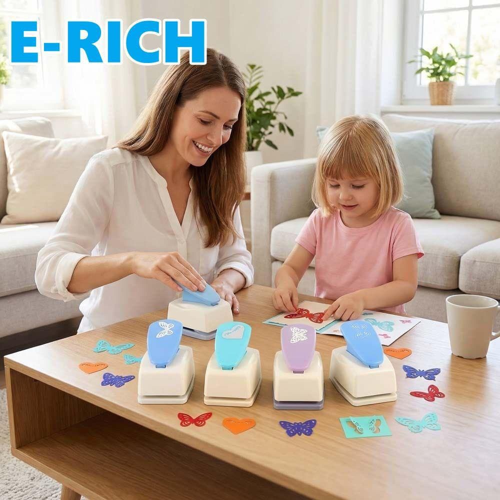Perfurador De Borboleta ERICH1 , Gravação Em Relevo De Para Economia De Trabalho | Perfuradores De Corte De Papel