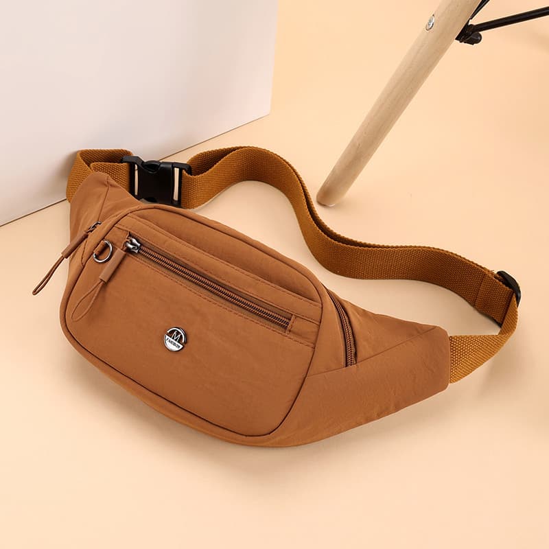 Bolsa de peito de pano de Nylon à prova d'água feminina 2025 novo estilo Casual All-Match bolsa de cintura viagem compra