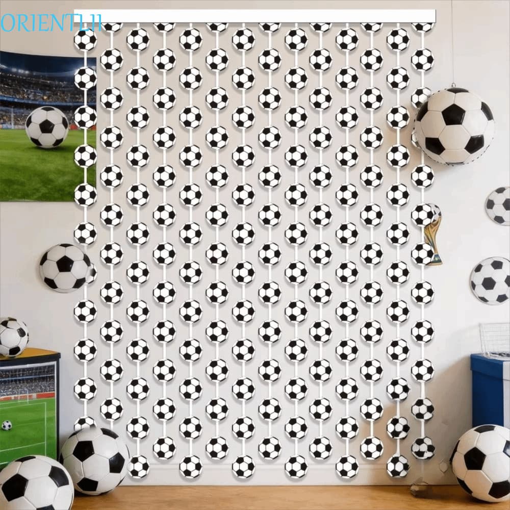 Cortina De Chuva ORIENTLII , Tema De Futebol 1x2m Fundo , Porta De Festa