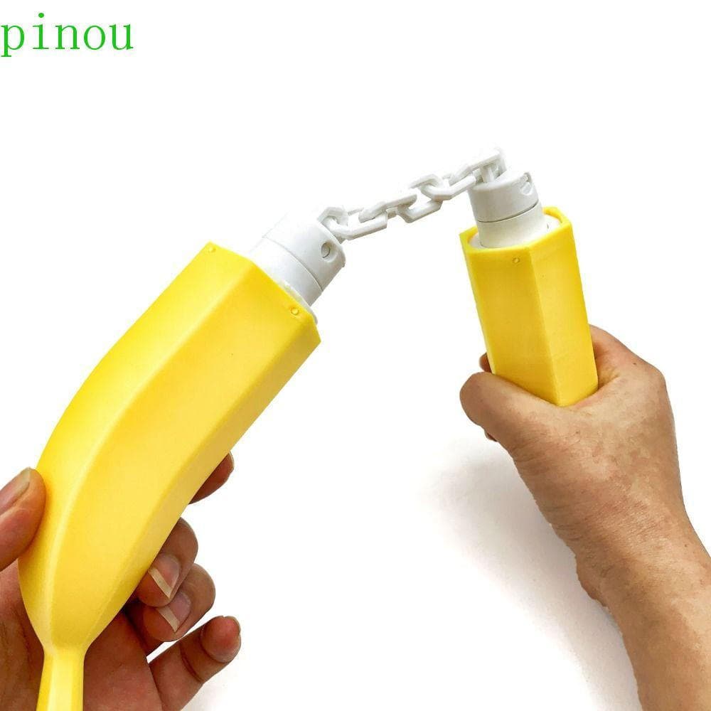 Brinquedo PINOU Banana Nunchucks , Brinquedos De Mandris De Polegar De Frutas De Simulação Impressa Em 3D , Dobrável De