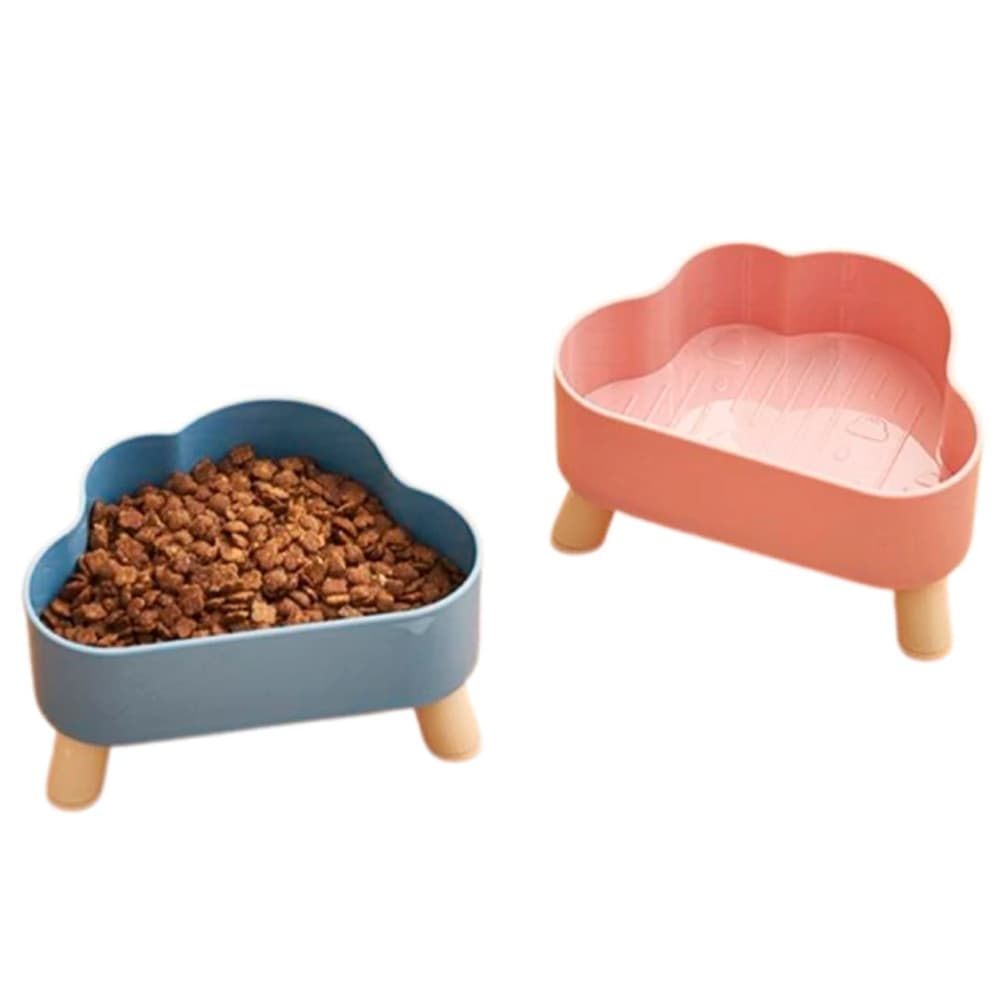 Comedouro Alto Nuvem Bom Amigo Z0110 Elevado Pet Ergonômico Anti Engasgo Para Caes e Gatos