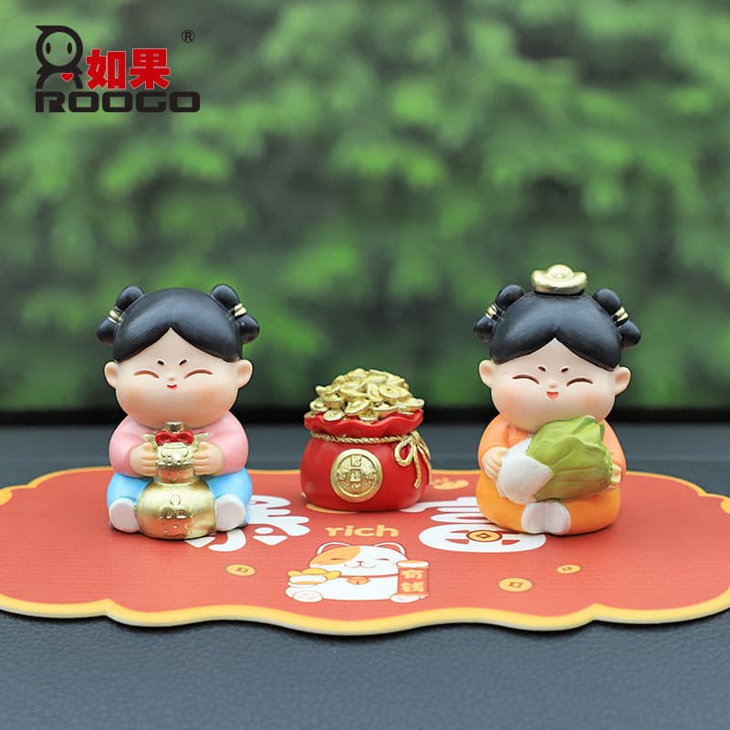 Chinês na moda chinês antigo Tang dinastia presente criativo bonito menina dos desenhos animados carro bênção decoração