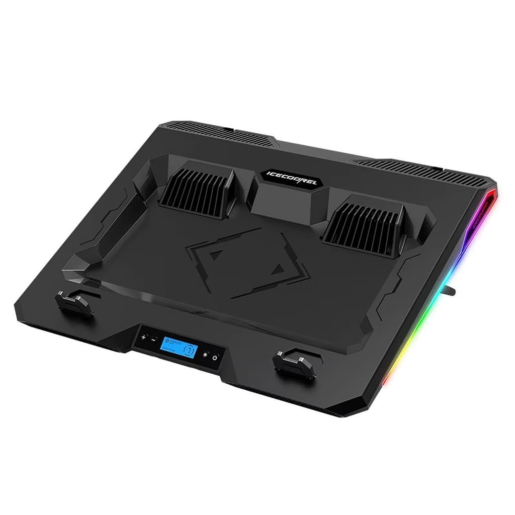 Base Cooler Gamer para Notebook RGB 2 Ventoinhas Velocidade Ajustável DELTA-B3122GG