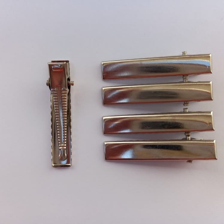 100 Unidades De Presilha Bico De Pato Quadrado Importado Para Cabelos 3 cm Com Dente