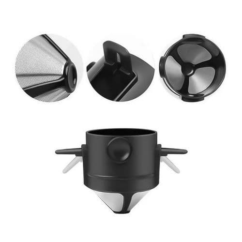 Filtro Coador Cafe Reutilizavel Portatil Silicones Dobravels Praticidade Sustentavel