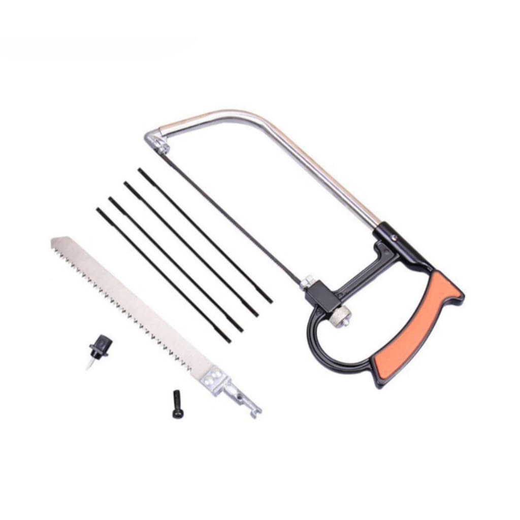 Kit Mini Arco De Serra Serrote 8 Em 1 Ajustável Multifuncional tico tico manual