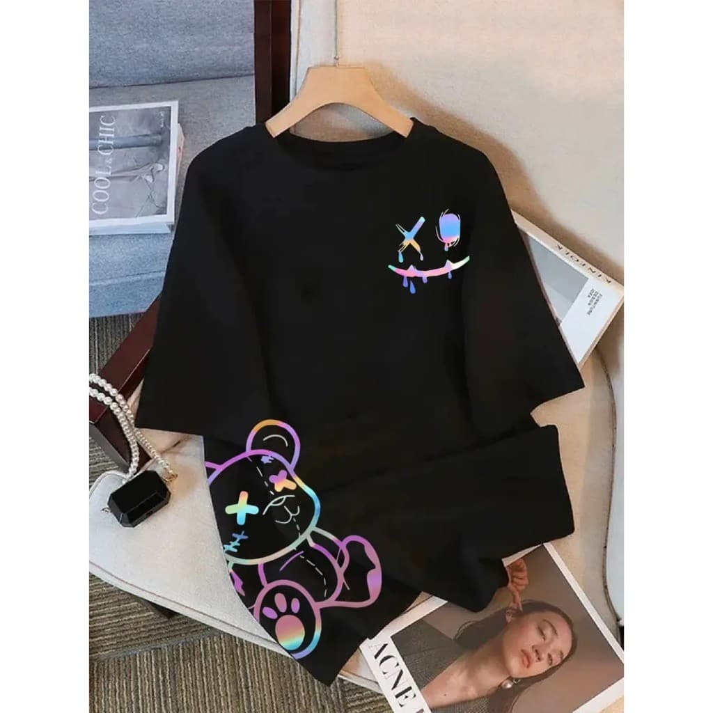 Camiseta Masculina Size Sorisso X Urso Color Streetwear Moda Premium