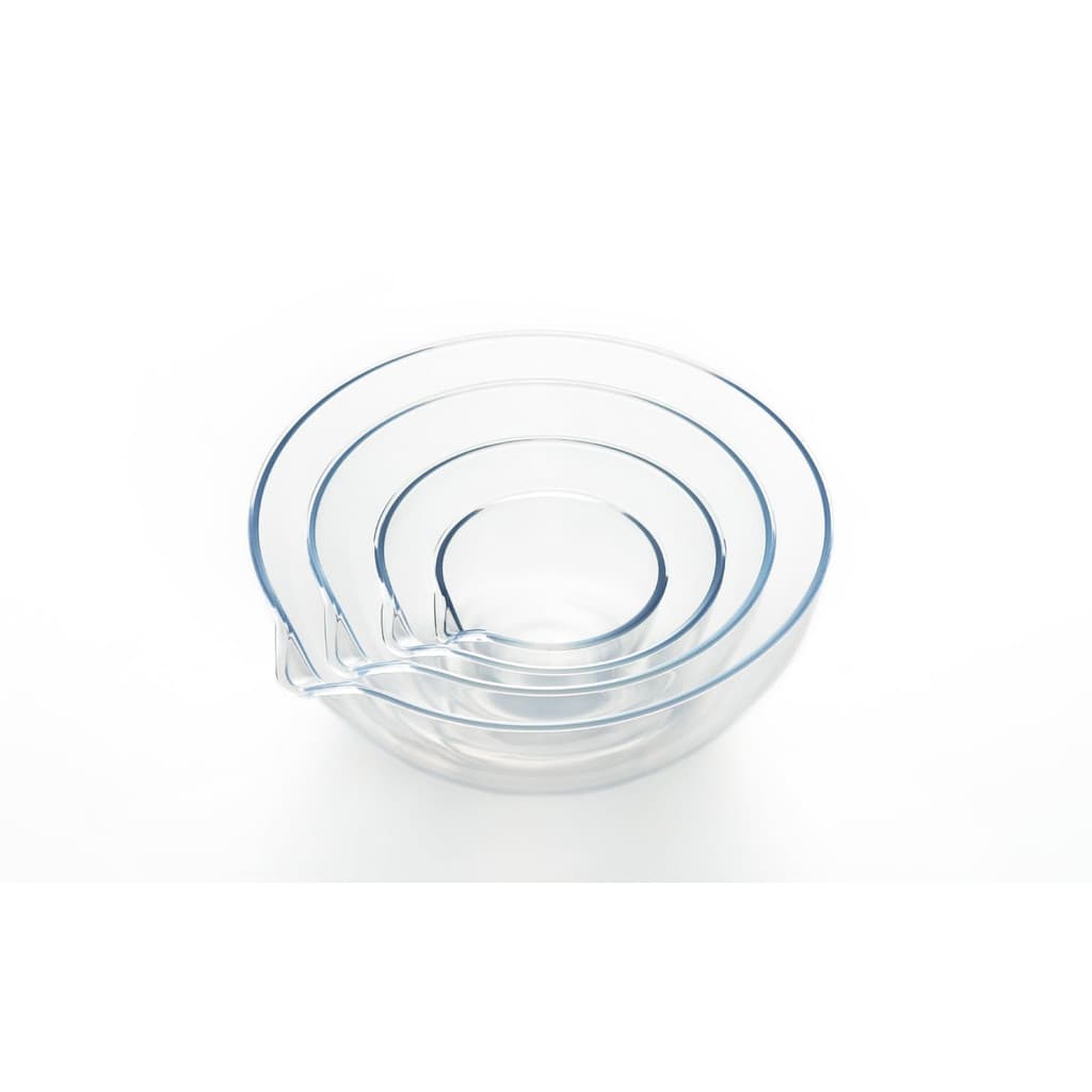 Conjunto de 4 tigelas para micro-ondas Yoshikawa, leves e irrompíveis, 16cm, 13cm, 10cm, 6.7cm, 700ml a 60ml, fabricado