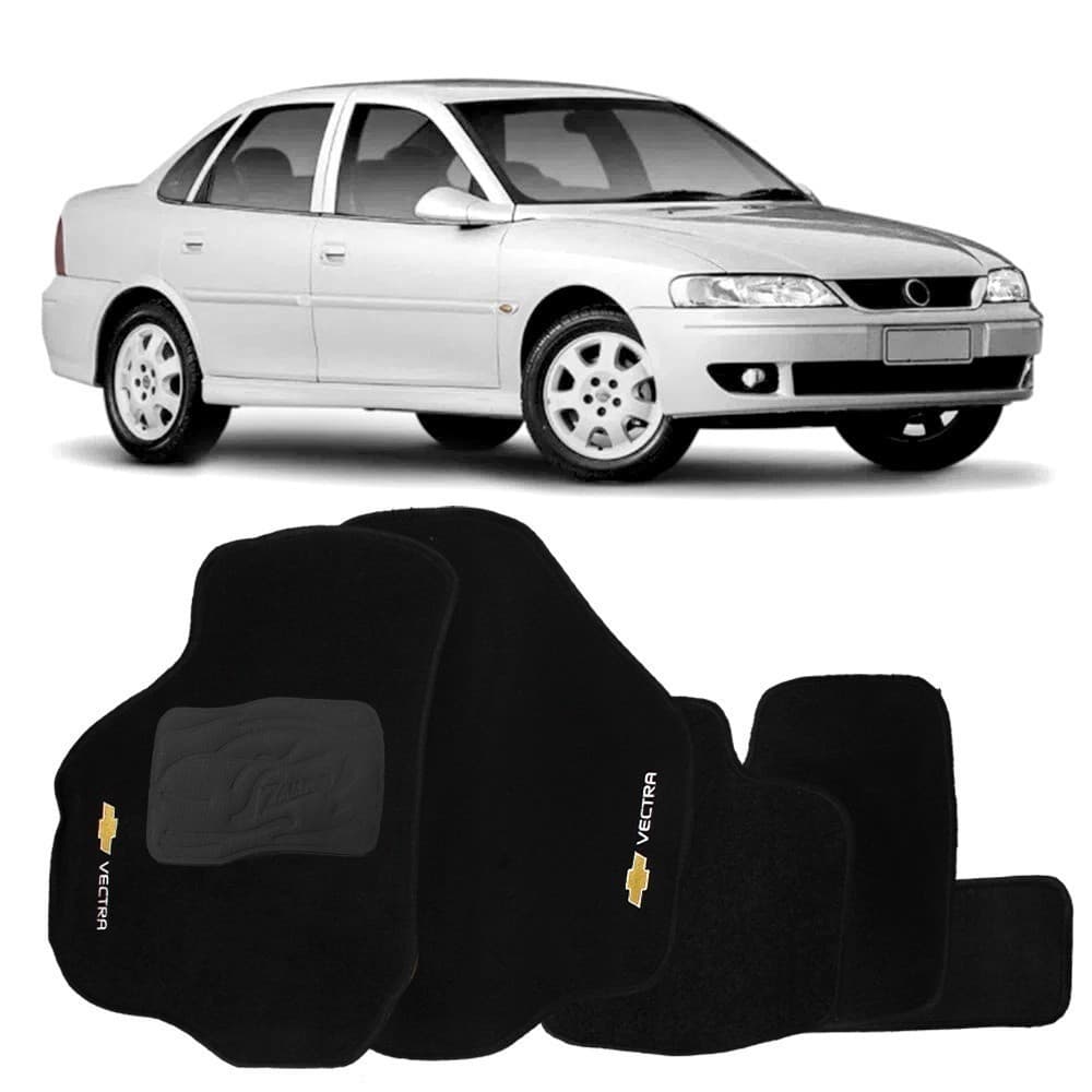 Tapete  Vectra de 5 Peças  Carpete  Compatível 1997 a 2005