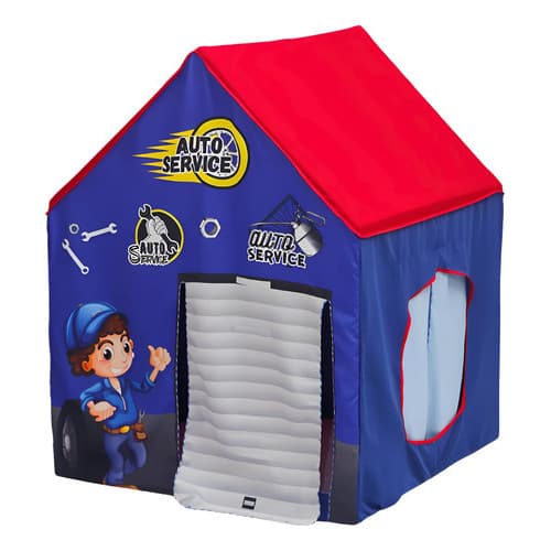 Barraca Oficina Cabana Menino  Infantil Tenta  Azul Mecânico