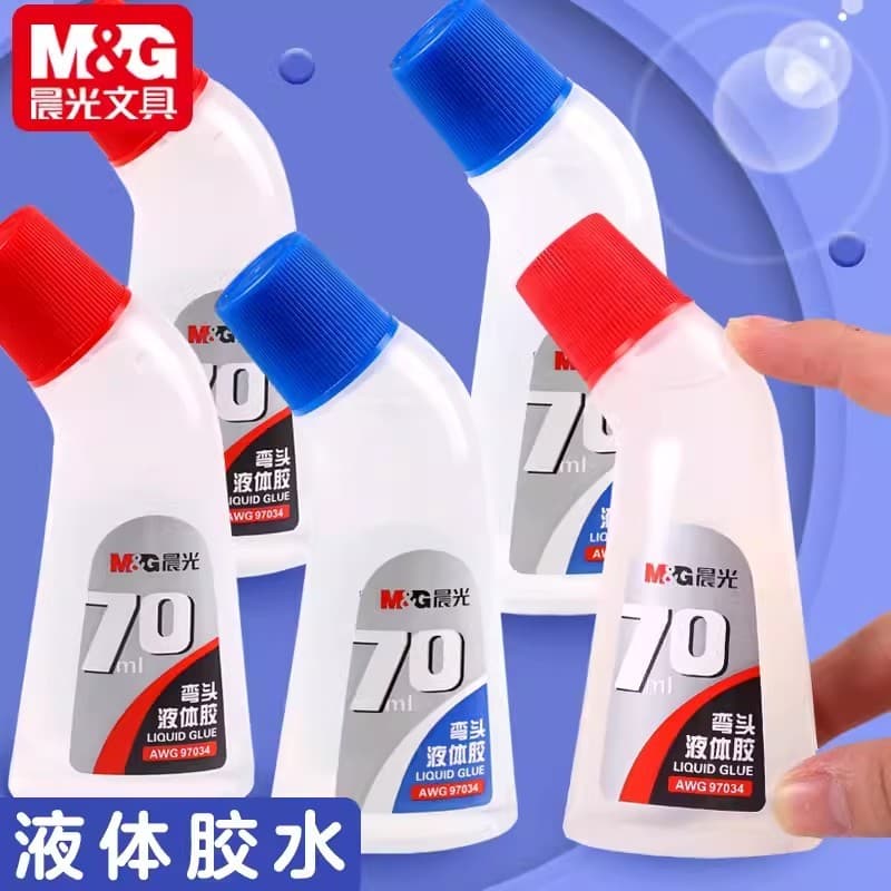 Cola para cotovelo com luz da manhã, 70ml, cola líquida transparente, papelão artesanal, materiais de joias diy, uso par
