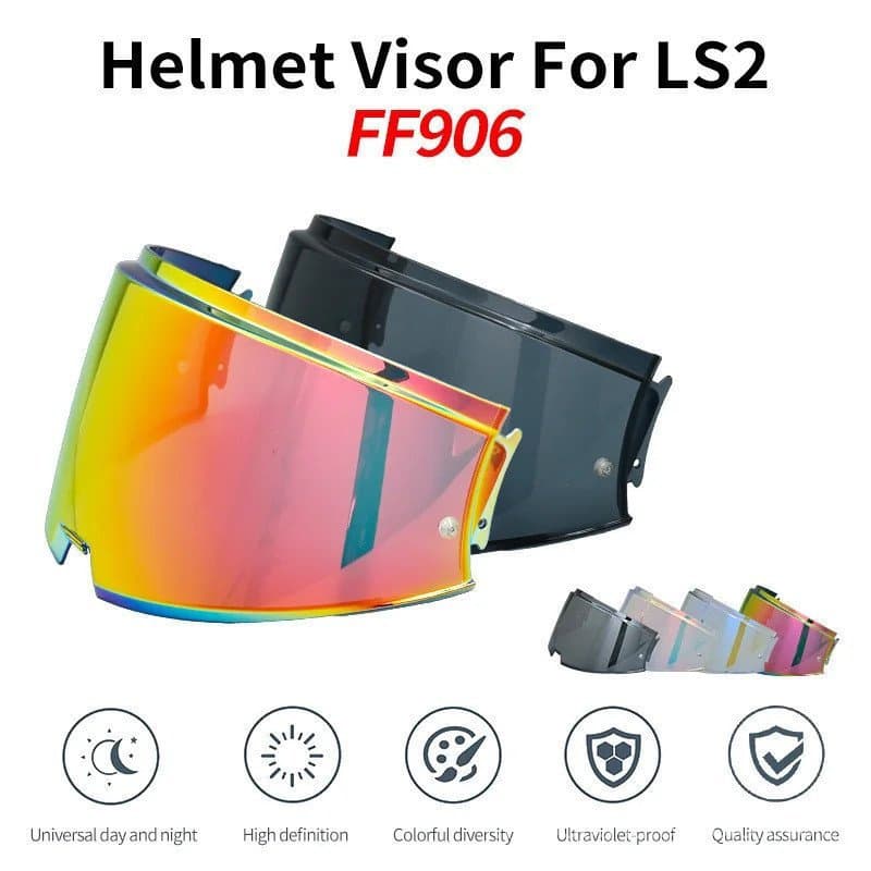 Viseiras para capacete LS2 FF906, lente de substituição para capacete LS2 ADVANT flip-up, protetor solar, acessórios par