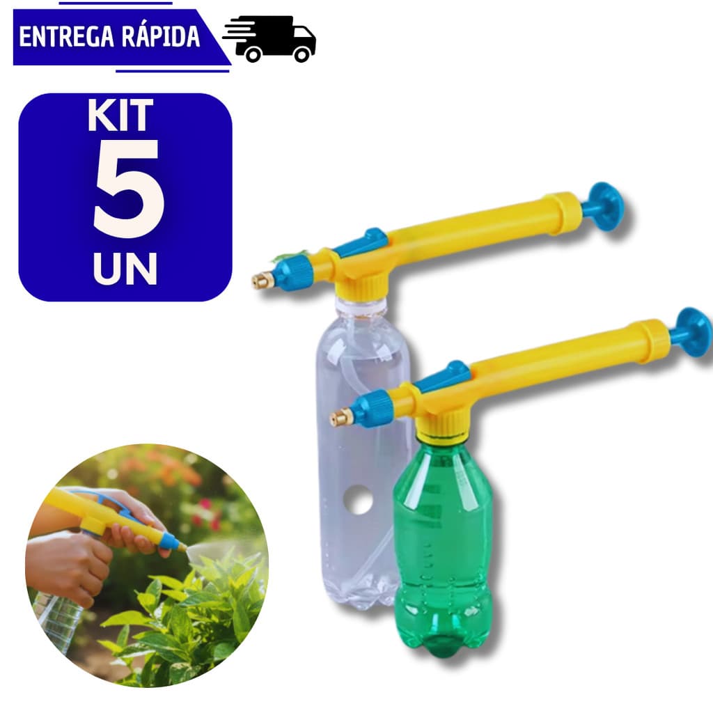 Kits 5/2 Pulverizadores Spray Manual Multiuso Ideal Casa Jardim Borrifador Limpeza Pulverizador Jardinagem Regar