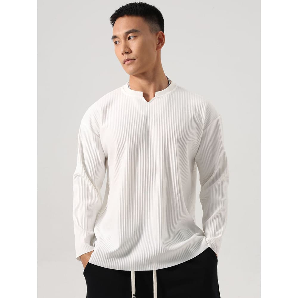 Camiseta masculina esportiva americana de manga comprida solta de secagem rápida para treinamento de corrida roupas de F