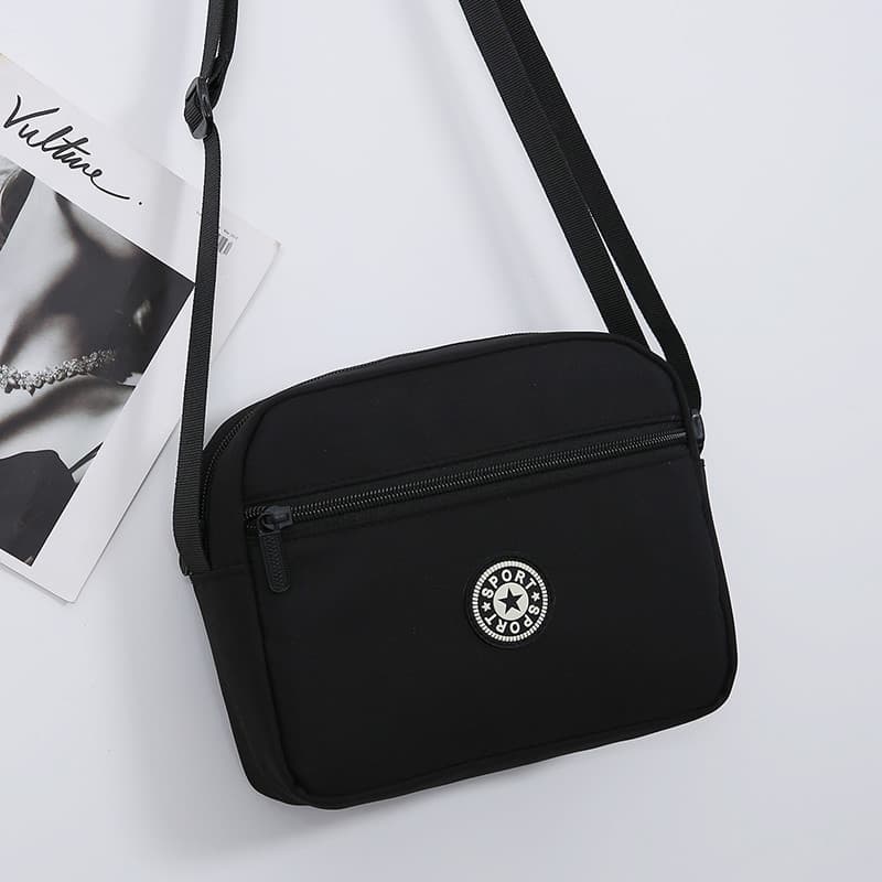 Mini bolsa pequena feminina 2025 novo estilo moda simples All-Match pequeno quadrado saco de um ombro mensageiro lona bo