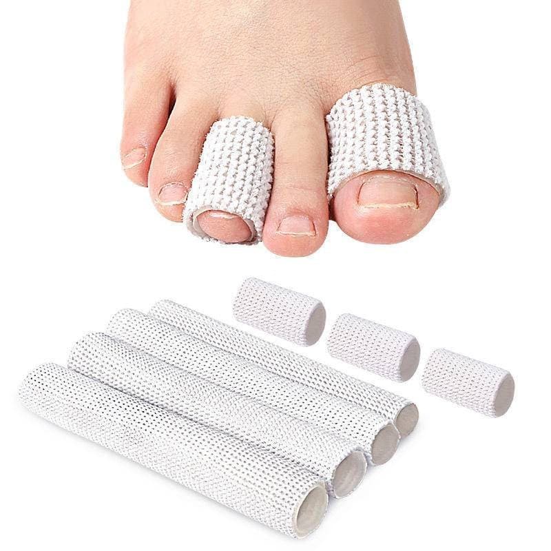 Gel Aberto Dedo Do Pé Tubo Tecido Forrado Almofada Manga Protetores De Para Joanete Martelo Toe Calo Milho Bolha Fricção