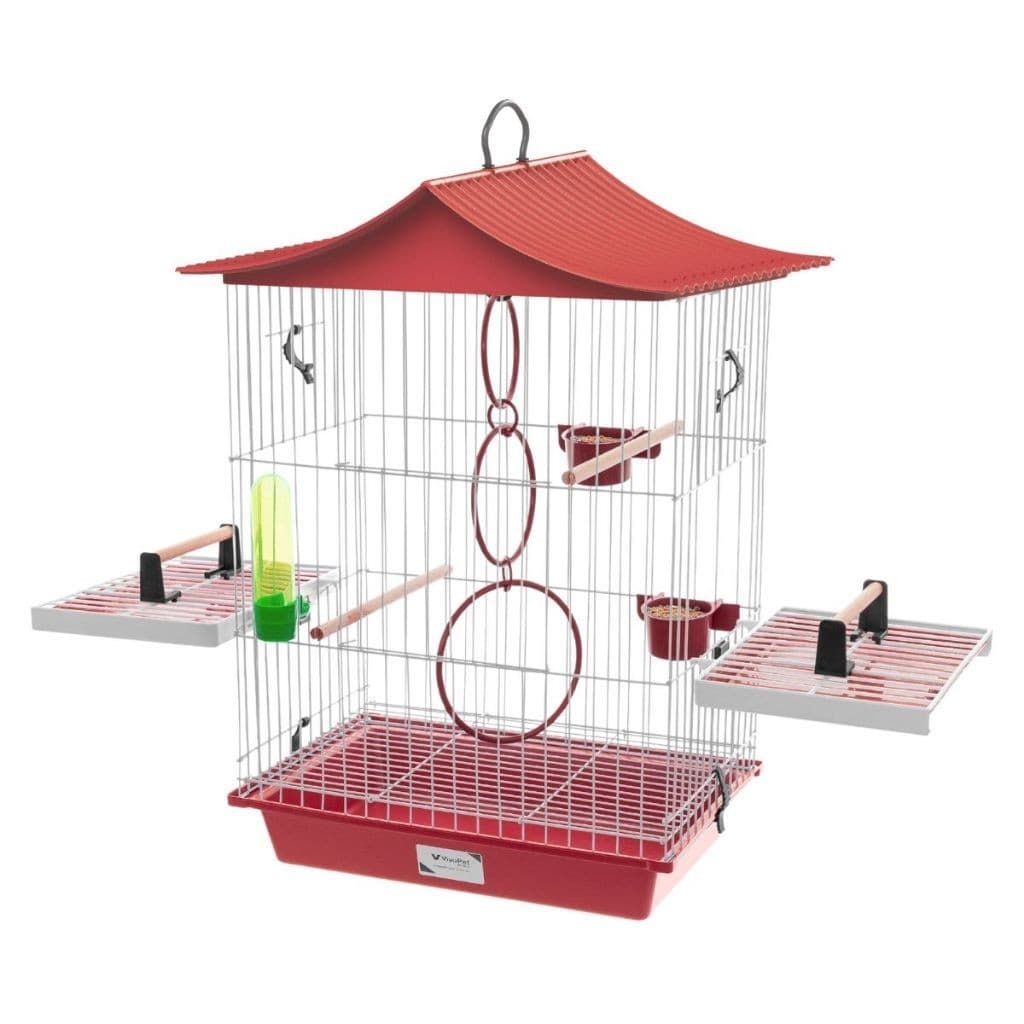 Gaiola Chinesinha Para Calopsita Mansa Vivopet Varias Cores Completa Envio Rápido