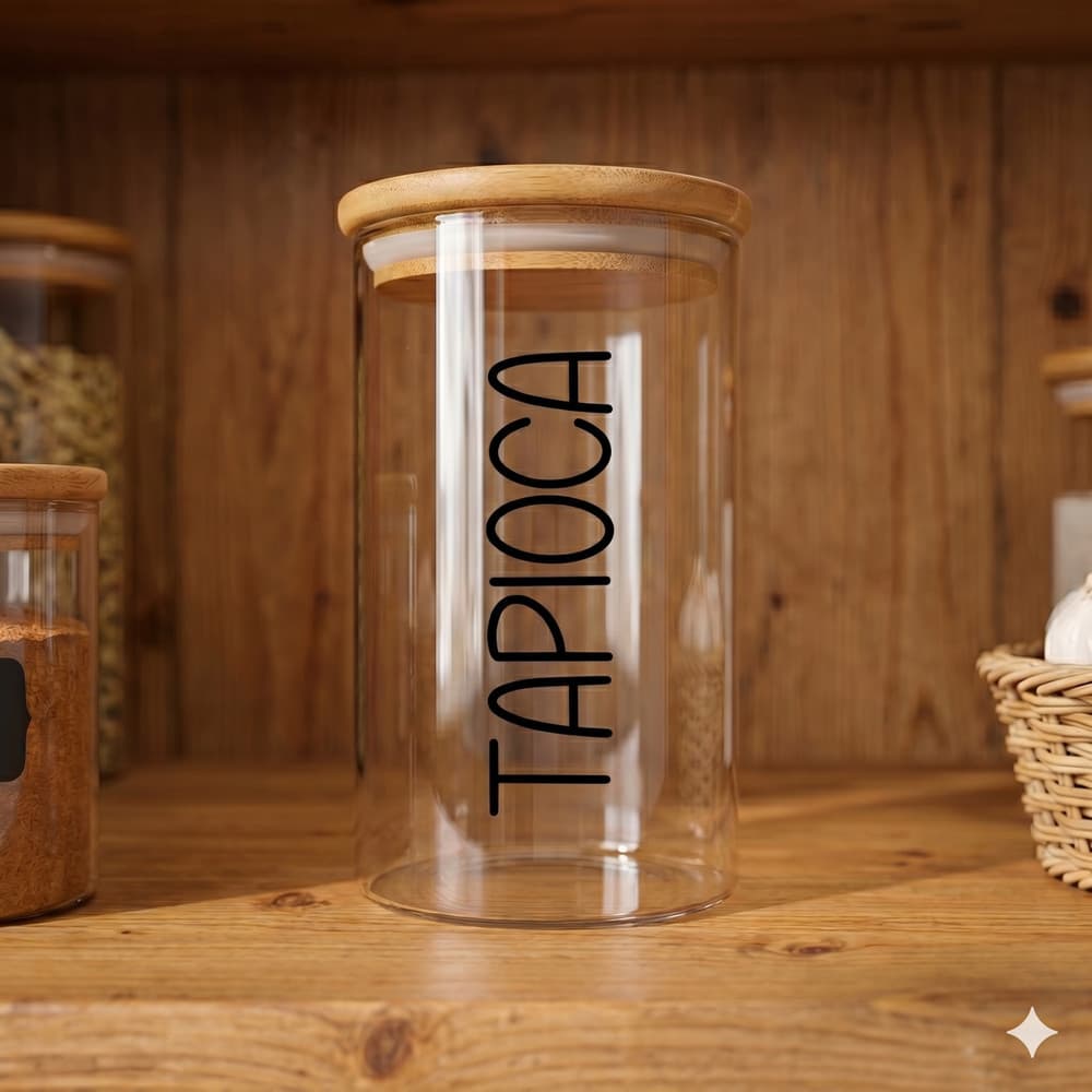 Porta Mantimentos Redondo (1,1 Litros) Tapioca