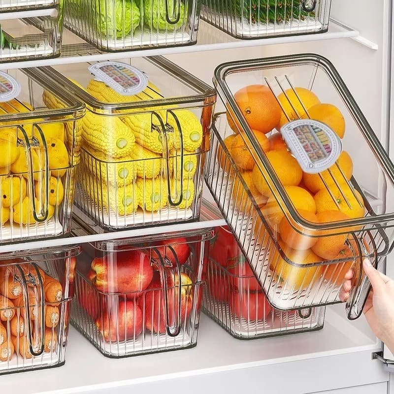 Novo estilo de armazenamento de geladeira caixa de armazenamento de alimentos de qualidade alimentar ovo frutas Freezer