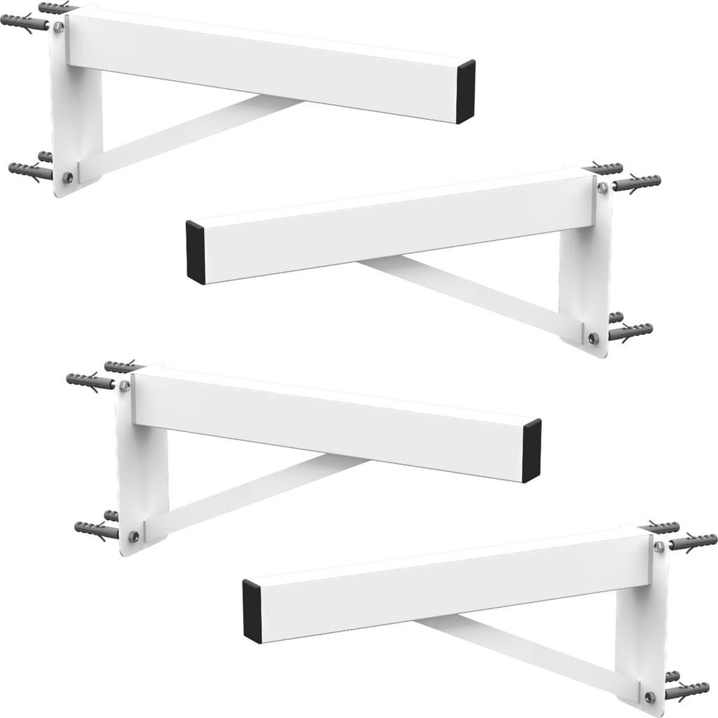 4 SUPORTES PIA PARAFUSAR BANCADA APARADOR 80 CM BRANCO