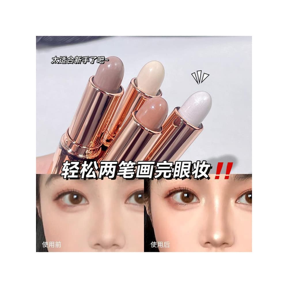 Bastão de contorno de dupla utilização de duas cabeças destacando tudo-em-um caneta sombra nariz iluminando silhueta fac