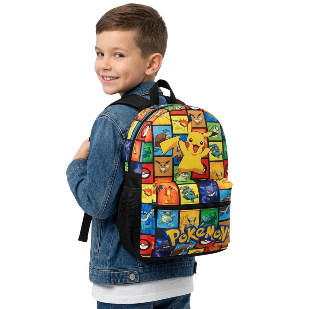 Mochila Escolar Infantil De Costas Pokémon - Tamanho Grande