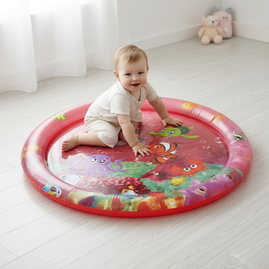 tapete do jogo da água do bebê - água inflável para bebê infantil,Tapete inflável para centro atividades para bebês
