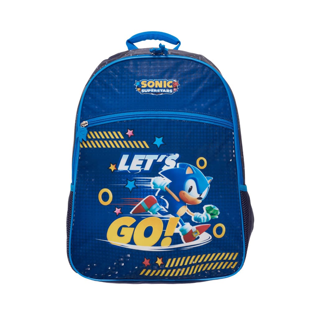 Mochila Sonic Let’s Go Escolar Menino Pacific